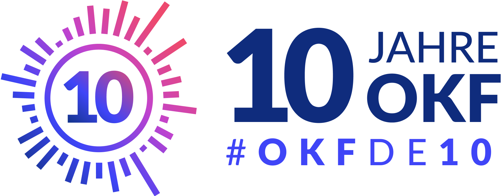 OKFN 10th anniversary logo