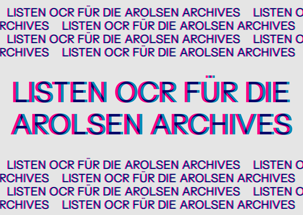 Listen OCR für die Arolsen Archives